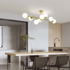 DORADO zlatá 8x40W E14 závesná lampa Light Prestige
