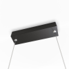 MIRROR L čierna 1x50W LED závesná lampa Light Prestige