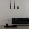 Závesné svietidlo SOLIN čierne 3x60W E27 Light Prestige