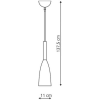 SOLIN zlatá 1x60W E27 závesná lampa Light Prestige