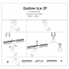 ICE reflektor pre 3F koľajnicový systém čierny 1x50W GU10 Light Prestige