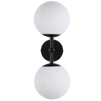Nástenné svietidlo DORADO čierne 2x40W E14 Light Prestige