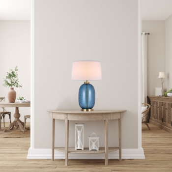 AMUR modrá 1x60W E27 stolná lampa Light Prestige