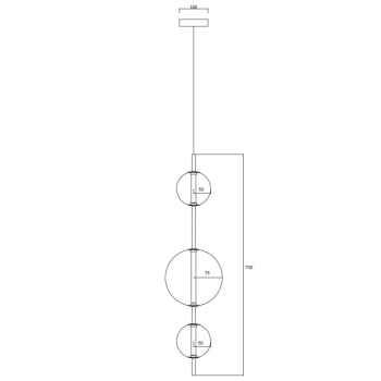DORADO zlatá 3x10W E14 závesná lampa Svetlo Prestige