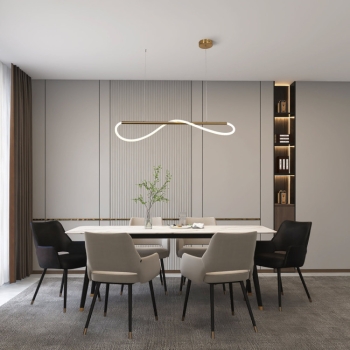 MELECA S gold 1x24W LED závesné svietidlo Light Prestige