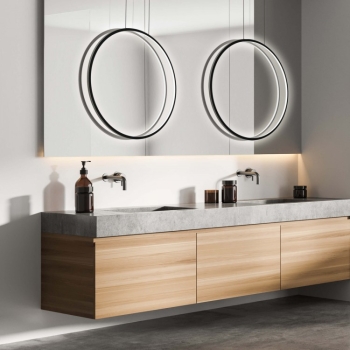 MIRROR L čierna 1x50W LED závesná lampa Light Prestige