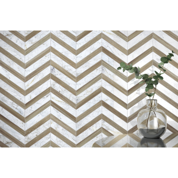SUPREME WHITE COGNAC CHEVRON obklad 30X21.9 Múzeum od Peronda