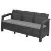 CORFU Max Love Seat 3-miestna záhradná pohovka - grafitová