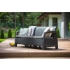 CORFU Max Love Seat 3-miestna záhradná pohovka - grafitová