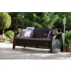 CORFU Max Love Seat 3-miestna záhradná pohovka - grafitová