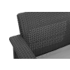 CORFU Max Love Seat 3-miestna záhradná pohovka - grafitová