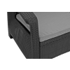 CORFU Max Love Seat 3-miestna záhradná pohovka - grafitová