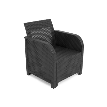 Záhradný nábytok ROSALIE SET MAX 5-sedadlový - grafitový