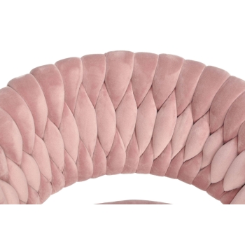 Kreslo IRIS LUX glamour - púdrovo ružové