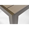 Veľký záhradný stôl pre 8 osôb z hliníka MODENA 180 x 90 cm - hnedý