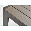 Veľký záhradný stôl pre 8 osôb z hliníka MODENA 180 x 90 cm - hnedý