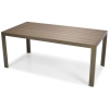 Veľký záhradný stôl pre 8 osôb z hliníka MODENA 180 x 90 cm - hnedý