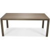 Veľký záhradný stôl pre 8 osôb z hliníka MODENA 180 x 90 cm - hnedý