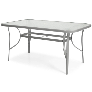 6-miestny záhradný jedálenský set MALAGA LIGHT grey