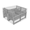 CORFU SET a box na nábytok 150 x 150 x 82 cm