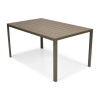 MODENA hliníkový záhradný stôl pre 6 osôb 150 x 90 cm - hnedý