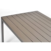 MODENA hliníkový záhradný stôl pre 6 osôb 150 x 90 cm - hnedý