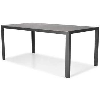 Hliníkový záhradný stôl PARMA 180 x 90 cm - čierny