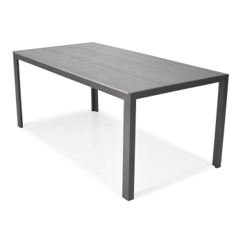 Hliníkový záhradný stôl PARMA 180 x 90 cm - čierny