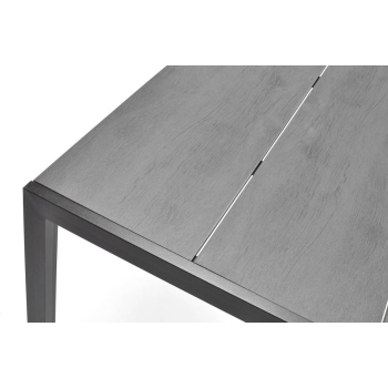 Hliníkový záhradný stôl PARMA 180 x 90 cm - čierny