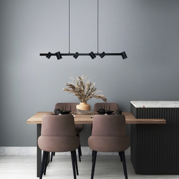 Závesné svietidlo SNOW čierne 6x50W GU10 Light Prestige