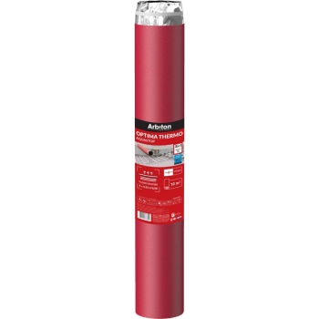 Podkladová vrstva pre laminátové a drevené podlahy Optima Thermo Aquastop (3v1_akustické vlastnosti, tepelná izolácia, lepiaca páska a presah)