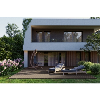 BERGDECK PURE Walnut kompozitná palubovka, brúsená 240 × 15 × 2,5 cm