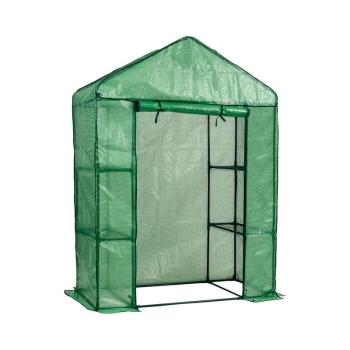Skleníkový fóliový tunel pre záhradu a balkón 1,40 x 0,70 x 2,0 m zelený