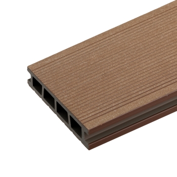 Kompozitná terasová doska BERGDECK B150, gaštan, brúsená 240 × 15 × 2,5 cm