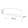 Keramická nástenná lampa ATENA 1x60W E27 Sollux Lighting