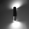 Nástenné svietidlo LOOPEZ čierna/chróm 2x40W GU10 Sollux Lighting