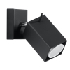 Nástenné svietidlo MERIDA čierne 1x40W GU10 Sollux Lighting