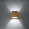 Nástenné svietidlo QUAD prírodné drevo 1x40W G9 Sollux Lighting