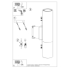 Nástenné svietidlo LOOPEZ čierne/zlaté 2x40W GU10 Sollux Lighting