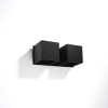 Nástenné svietidlo QUAD 2 čierne 2x40W G9 Sollux Lighting