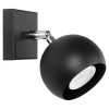 Nástenné svietidlo OCULARE čierne 1x40W GU10 Sollux Lighting