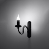 Nástenné svietidlo MINERWA čierne 1x40W E14 Sollux Lighting