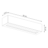Nástenné svietidlo VEGA 50 concrete 1x60W E27 Sollux Lighting