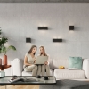 Keramická nástenná lampa VEGA čierna 1x60W E27 Sollux Lighting