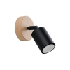 Nástenné svietidlo VERDO čierne 1x10W GU10 Sollux Lighting