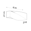 Nástenné svietidlo SIGMA sivé 1x60W E27 Sollux Lighting