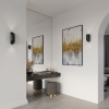 Nástenné svietidlo PENNE 30 čierne 1x40W G9 Sollux Lighting