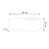 Nástenné svietidlo TILA 30 biele 1x40W G9 Sollux Lighting