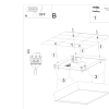 Keramická nástenná lampa HELIOS 1x60W E27 Sollux Lighting