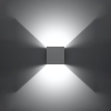 Nástenné svietidlo LUCA white LED IP54 1x6W LED Sollux Lighting